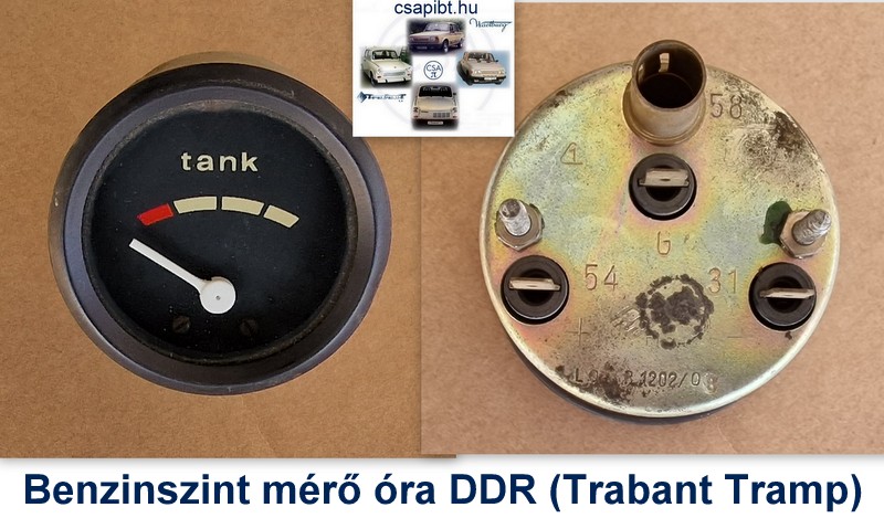 Benzinszint mérő óra DDR (Tr.Tramp)